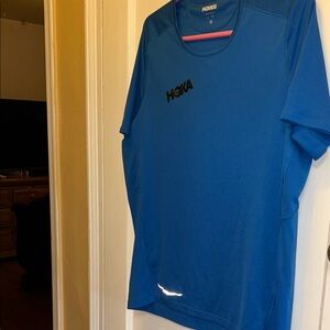 Hoka Men's Vibrant Blue Athletic Tee